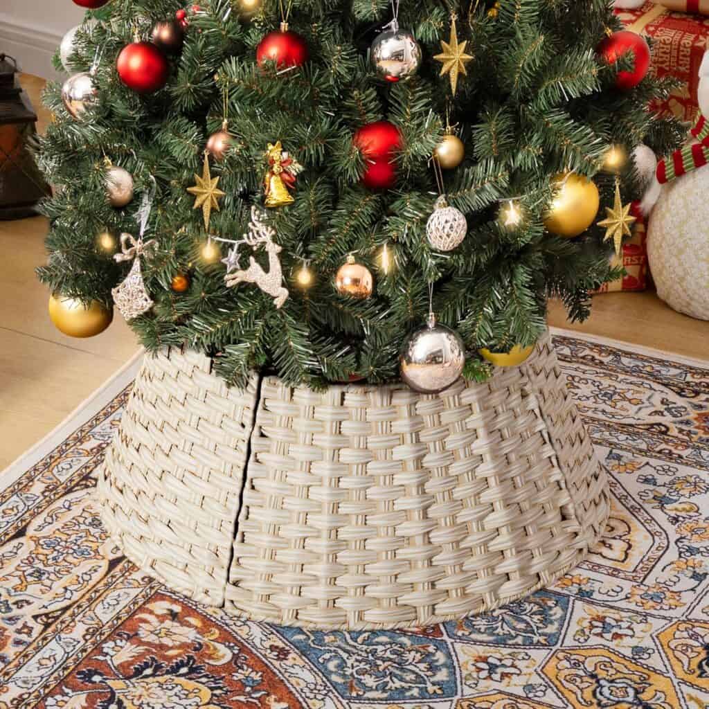 cesta árbol de navidad